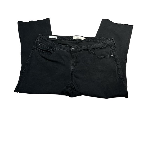 TORRID Black Denim Jeans Size 20T Barely Boot ***Serged Hem Altered Length - Picture 4 of 15
